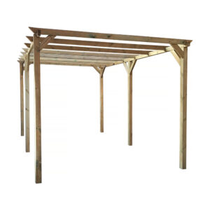 Carport voiture en bois “Solar II” 3 x 5 x 2.4