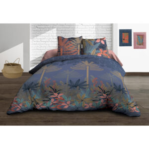 Housse de couette 220×240 + 2 taies – Pur coton 57 fils – Maupiti