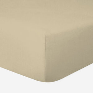 Drap-housse 100% Coton 57 Fils – Ficelle – Bonnet 30 cm