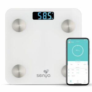 Pèse Personne connecté/Pèse Personne impédancemètre blanc/Application Fitdays SENYA