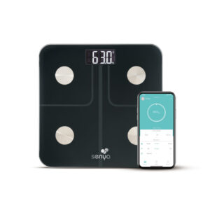 SENYA Pèse personne noir impédancemètre connecté ‚Äì Smart Body