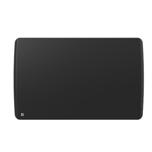 Radiateur électrique fixe à inertie sèche céramique 1500W Bestherm ARIA horizontal noir