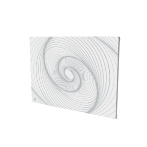 Radiateur électrique fixe connecté WIFI à inertie sèche céramique 1000W Bestherm ARIANE CONNECT Design horizontal blanc