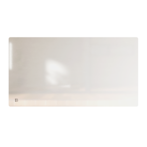Radiateur électrique fixe à inertie sèche céramique fa√ßade en verre 2000W Bestherm IRIS horizontal blanc