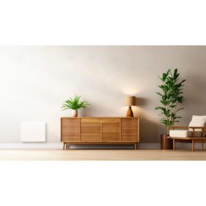 Radiateur électrique fixe connecté WIFI à inertie sèche céramique 1000W Bestherm ILLO CONNECT horizontal blanc