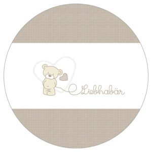 Parc bébé hexagonal – incl. tapis de parc Liebhabear – bois naturel