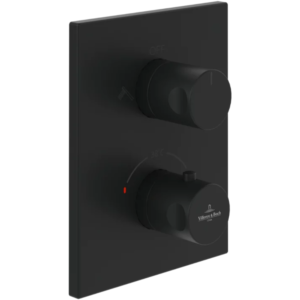 Mitigeur thermostatique encastré 2 voies VILLEROY ET BOCH Universal rectangle Matt Black