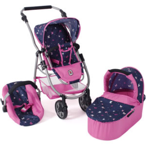 Poussette pour poupées, 3 en 1 EMOTION – Papillon