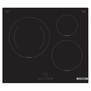 Table de cuisson à induction 60cm 3 feux noir série 4 – PUJ611BB5E – bosch