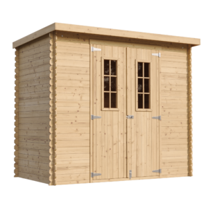 TIMBELA M310C Abri de jardin en bois – l239xL142xH200cm/2.63 m2