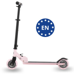 Trottinette Enfant Pliable Willy HyperMotion, pour Enfant de 3 à 8 ans Poids Max 40 Kg Barre galvanisée Réglable, Roues en polyuréthane – Rose