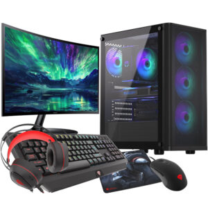VIST VENTUM PC Gaming Ryzen 7 5700X – RAM 32Go – RTX 4060 – SSD 1To M.2 – WIFI – 27″ – Windows 11 Pro
