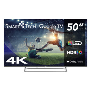 Smart Tech TV QLED 4K UHD 50′ (126 cm) 50QG02V Google TV- 4xHDMI – 2xUSB – Dolby Vision – Dolby Atmos