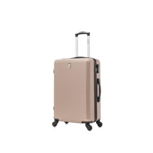 CELIMS ‚Äì Valise Moyenne  Valise Week-end  Taille 65cm 20kg  Serrure intégré  ABS  4 Roulettes 360  Champagne