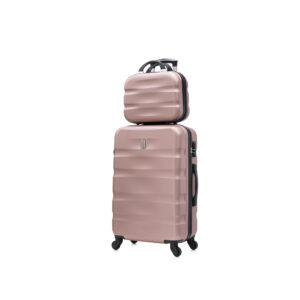 CELIMS ‚Äì  Set de Valise 2 pièces  Moyenne + Vanity – Trousse de Toilette  Bagage  Taille 65cm + 30cm 20kg  Serrure intégré  ABS  4 Roulettes 36