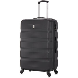 CELIMS ‚Äì Valise Grande Taille  Valise Soute 75cm 23kg  Serrure intégré  ABS  4 Roulettes 360  Noir