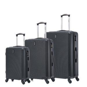 CELIMS ‚Äì Set Valise 4 Pièces  Valise Cabine + Valise Moyenne + Valise Grande + Vanity  55cm + 65cm+ 75cm  Serrure intégré  Noir