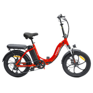 FAFREES F20 Vélo électrique 20 pouces Cadre pliable Rouge
