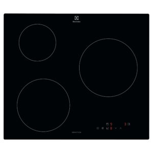 Plaque de cuisson induction 60cm 3 feux 6000w noir série 3000 – LIB60320CK – electrolux