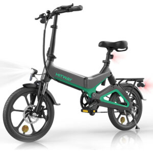 Vélo électrique 16″- HITWAY – Pour Adolescent et Adultes – BK2 – Noir