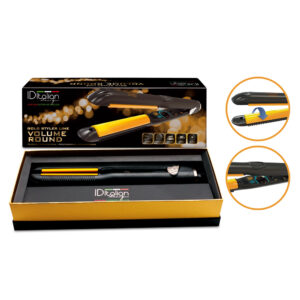Fer à lisser professionnel Gold Styler Volume Round – plaques pivotantes, céramique – 65W