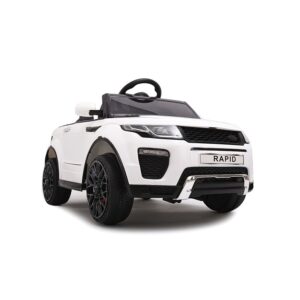 Range Rapid voiture électrique enfants télécommande 12v pas cher – Blanc