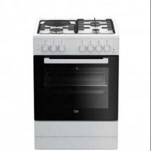 Cuisinière mixte Beko FSS63110DWCS 4 foyers