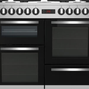 Beko PF335325DX four et cuisinière Gaz Noir, Acier inoxydable A