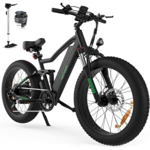 HITWAY Vélo électrique 26″ 4,0 Fat Tire, VTT √âlectrique E-Bike avec Batterie au Lithium Amovible 48V 15Ah