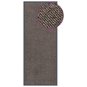 vidaXL Paillasson touffeté 60×150 cm Marron foncé
